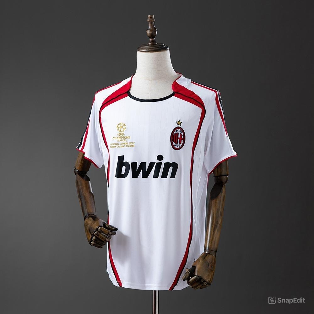 Áo Bóng Đá Retro AC Milan 2006/07 - Sân Khách bản cao cấp vải Cotton Polyester