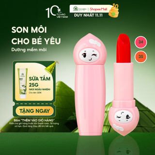  Son Môi Lụa Có Màu Cho Bé Búp Bê Cỏ Mềm Thiên Nhiên An Toàn 4g 