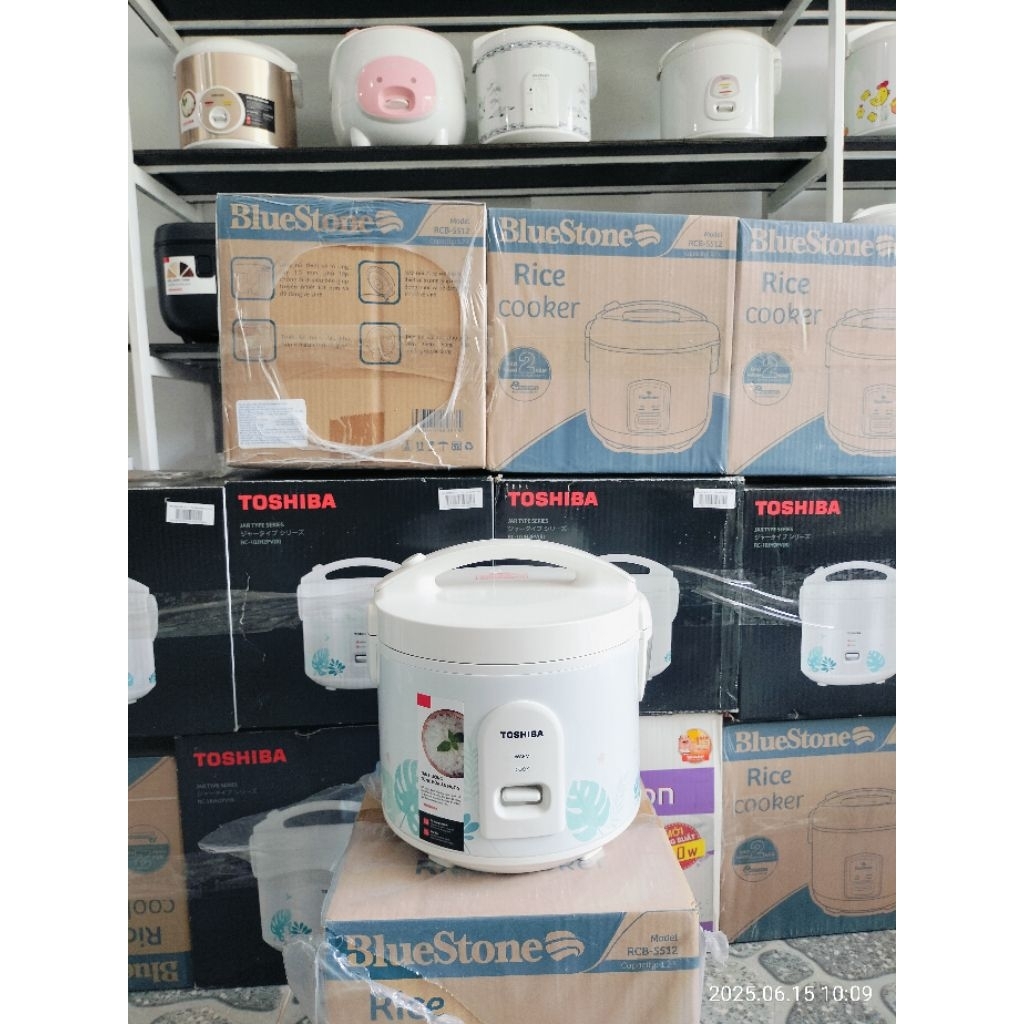 Nồi cơm nắp gài Toshiba 1.8 lít RC-18JH2PV(B)- hàng new 100%