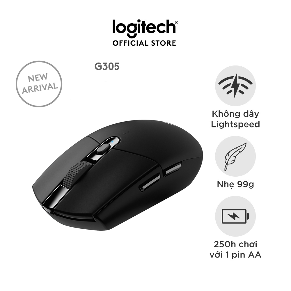 [Livestream] Chuột gaming không dây Logitech G G305 LIGHTSPEED - Hero 12K DPI, Nhẹ 99g, 6 nút lập tr