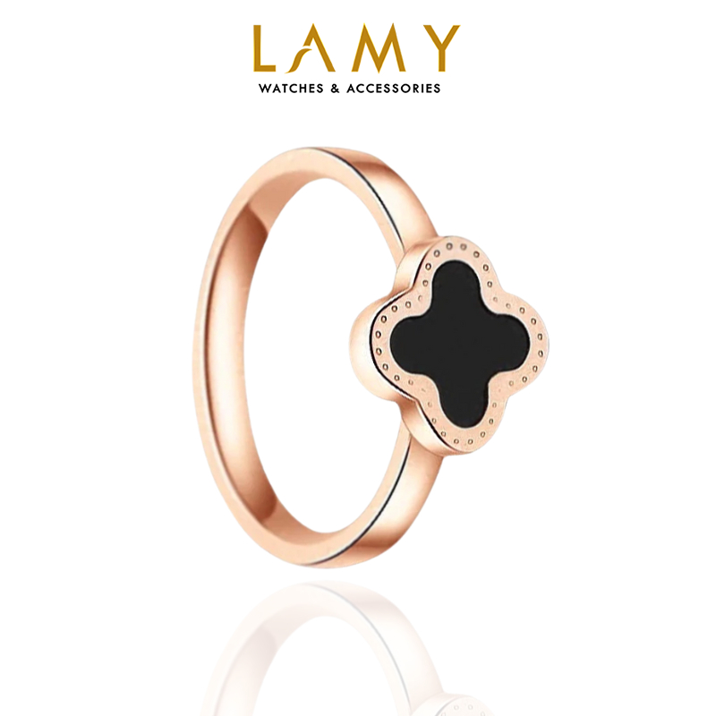 Nhẫn nữ LAMY Lucky Four Leaf Ring Rose Gold 8085