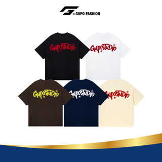  Áo Thun Thêu Len Ver 2 Form Boxy 280GSM  Unisex Local Brand Cotton Dày Nam Nữ GUPO - TSS02 