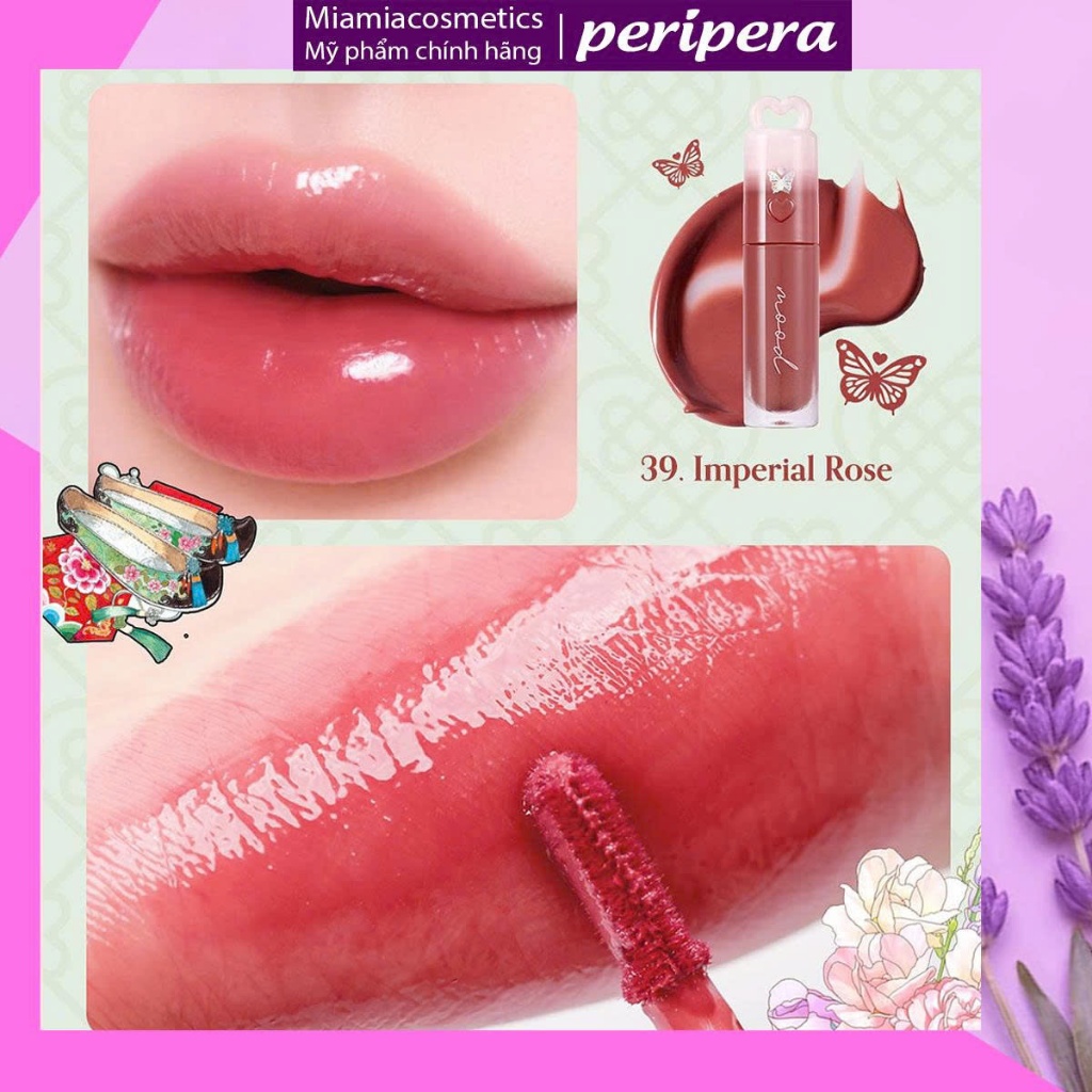 Son Peripera Ink Mood Glowy Tint 4g Căng Mượt Màu 39 Imperial Rose