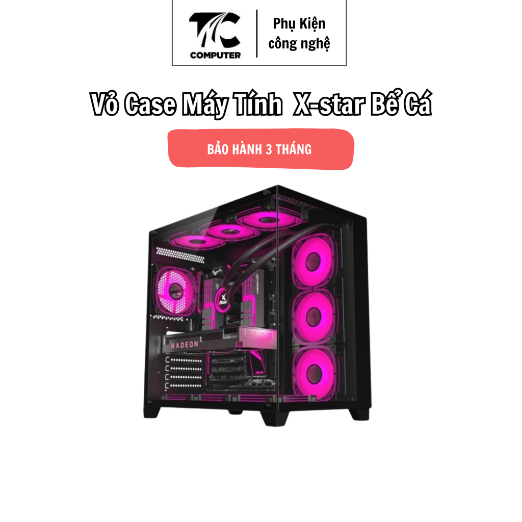 Vỏ Case Máy Tính X-Star 2025 Bể Cá / Tital / Infinity 2 Mặt Kính Cường Lực – Vỏ Case X-STAR Chính Hã