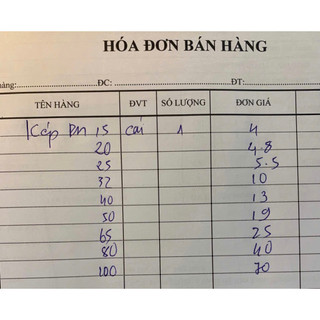 5 câi KÉP REN MẠ KẼM DN 15…100