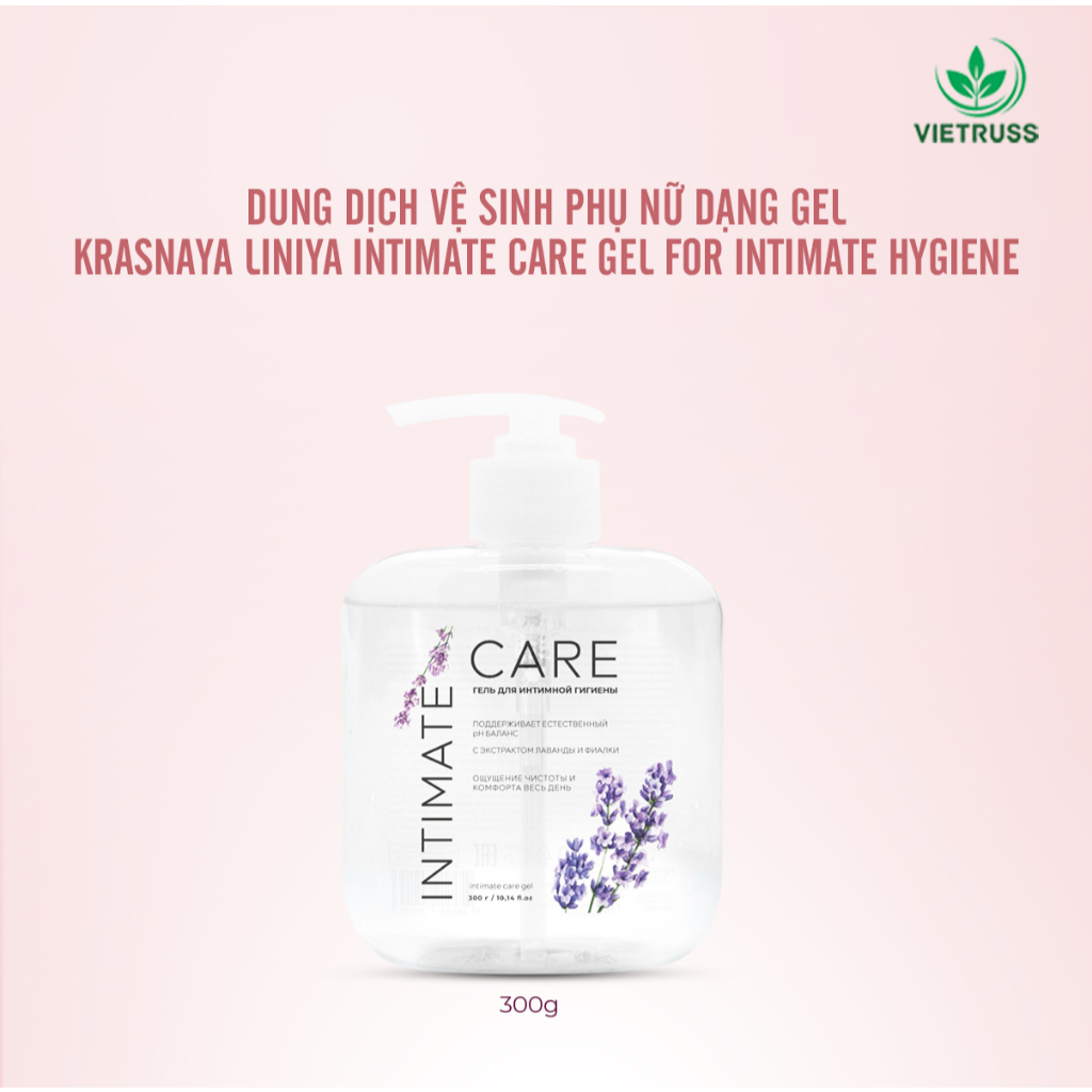 Dung dịch vệ sinh phụ nữ dạng gel KRASNAYA LINIYA INTIMATE CARE Gel for intimate hygiene