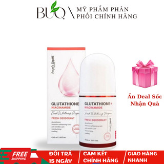  Lăn Nách Mờ Thâm Dưỡng Trắng Da Angel Liquid Glutathione Plus Niacinamide Arbutin Fresh Deodorant 60ml 