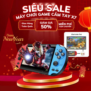 Máy Chơi Game Cầm Tay X7 Gồm 900 Trò, Màn Hình 4.3 Inch , Nghe Nhạc, Xem Phim, Đọc Sách