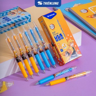  Combo 5 10 20 Bút gel Quick Dry Thiên Long Demon Slayer GEL-057 DS - Mực khô siêu nhanh - Mực Xanh 
