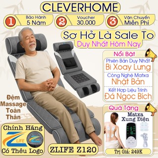  Đệm Massage Toàn Thân ZLIFE Z120 Nệm Ghế Mát Xa Toàn Thân Nhật Bản Quà Tặng Ông Bà Bố Mẹ 