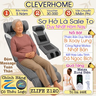  Đệm Massage Toàn Thân Chính Hãng ZLIFE Z120 Nệm Ghế Mát Xa Toàn Thân Cổ Vai Gáy Lưng Và Cột Sống 