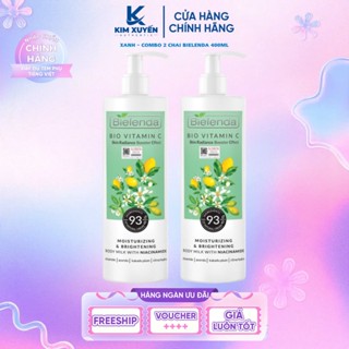  COMBO 2 CHAI Dưỡng thể BIELENDA Bio Vitamin C + Niacinamide 400ML - MẪU MỚI 