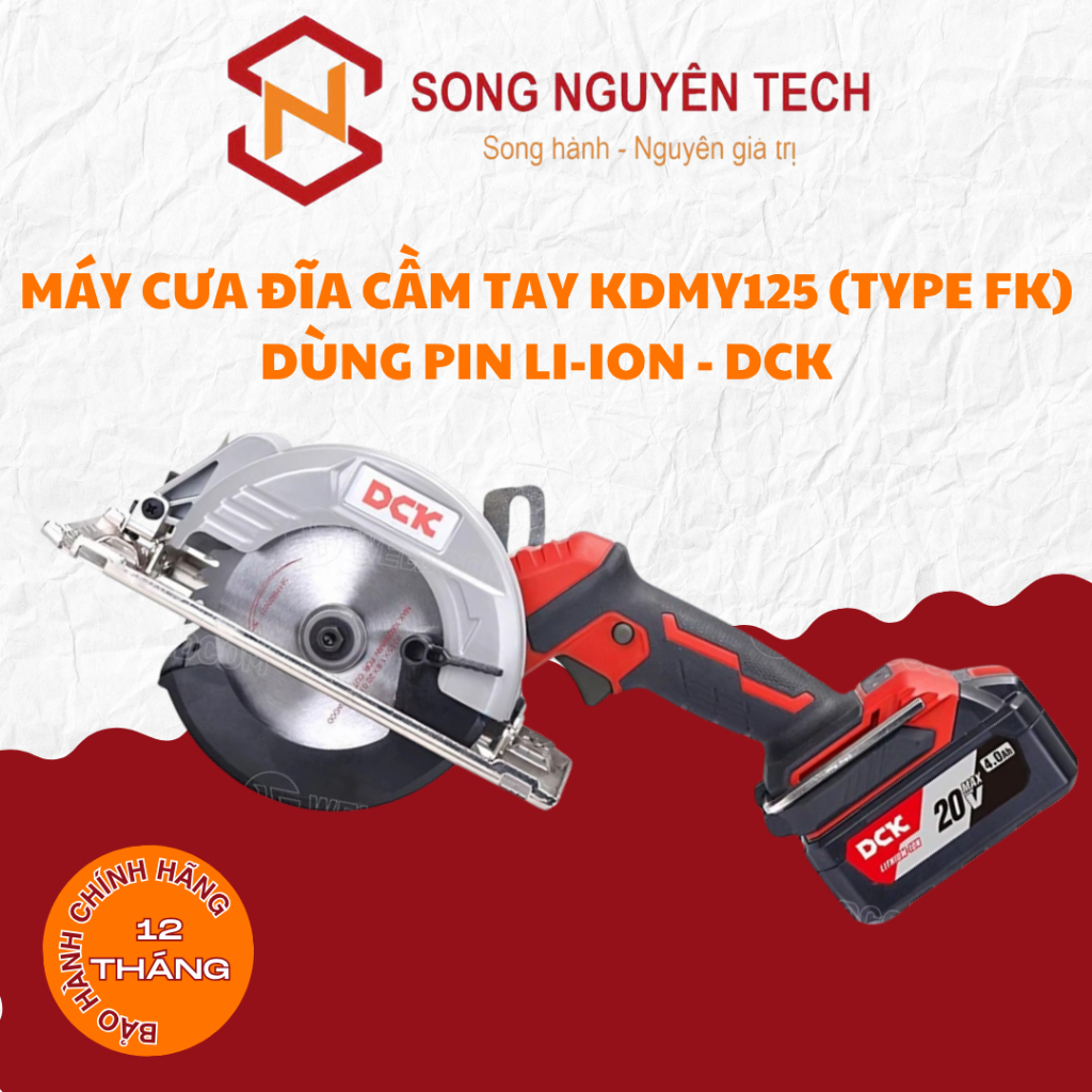 Máy cưa đĩa cầm tay KDMY125 (TYPE FK) dùng pin Li-ion Thương hiệu DCK