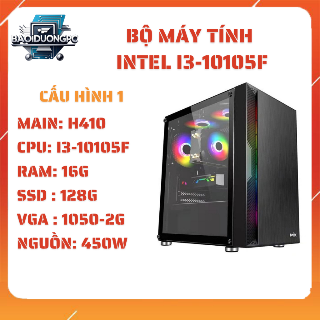 Bộ Máy Tính Intel Core i3-10105F