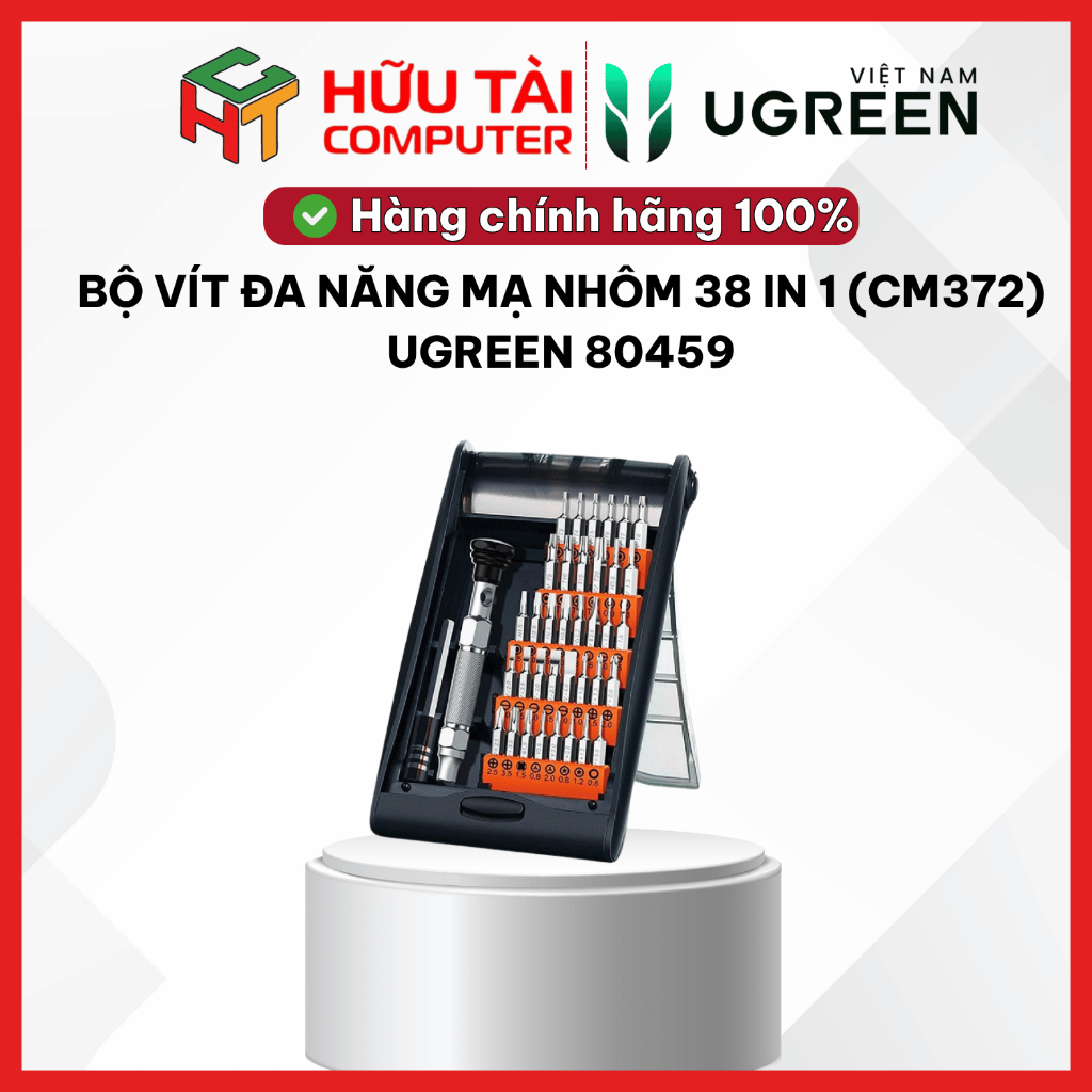 BỘ VÍT ĐA NĂNG MẠ NHÔM 38 IN 1 (CM372) UGREEN 80459