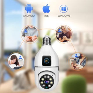 【BH 1 NĂM】Camera WIFI CCTV Trong BÓNG ĐÈN 2 MẮT FHD Xoay 360 Độ, Đàm Thoại 2 Chiều, HÌNH ẢNH SẮC NÉT, QUAY ĐÊM CÓ MÀU