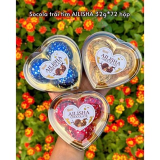   Quà tết 2026  Hộp kẹo socola Weisiel Ailisha trái tim nhân hạnh nhân hộp 3 viên 5 viên và 8 viên quà tặng valentine 