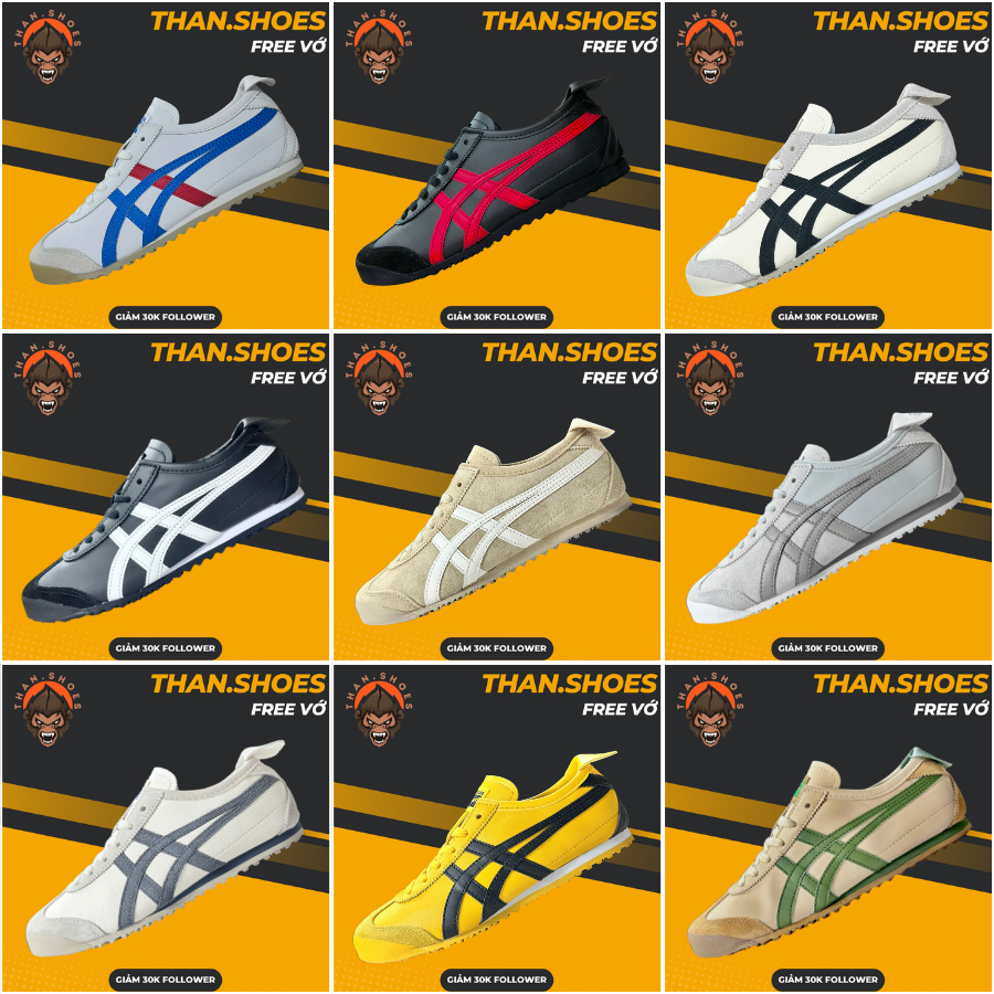 Giày Sneaker Tiger Mexico 66 Tổng Hợp Màu - Than.Shoes