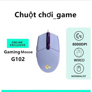  Chuột quang chơi game có dây Logitech G102 thế hệ thứ 2 USB 8000 DPI cài đặt chuột 6 nút. 