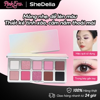  Shedella bảng phấn mắt 10 màu chất phấn mịn mỏng nhẹ dễ lên màu và dễ tẩy trang 11g 