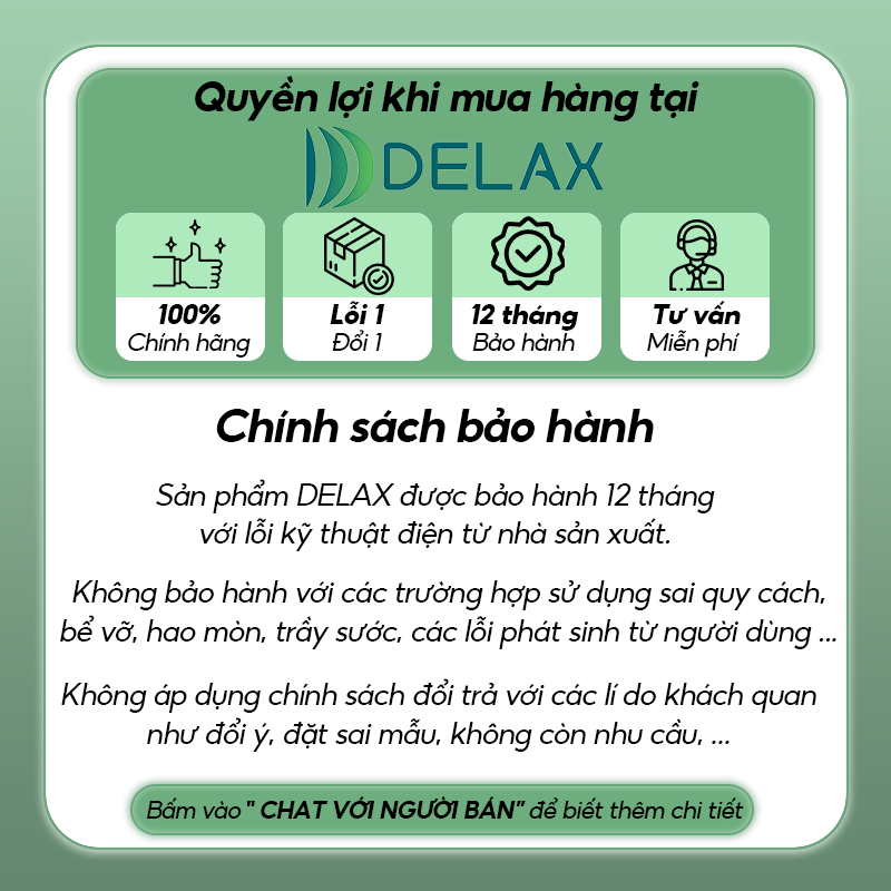 THẺ BẢO HÀNH CHÍNH HÃNG DELAX – AN TÂM KHI MUA MÁY MASSAGE