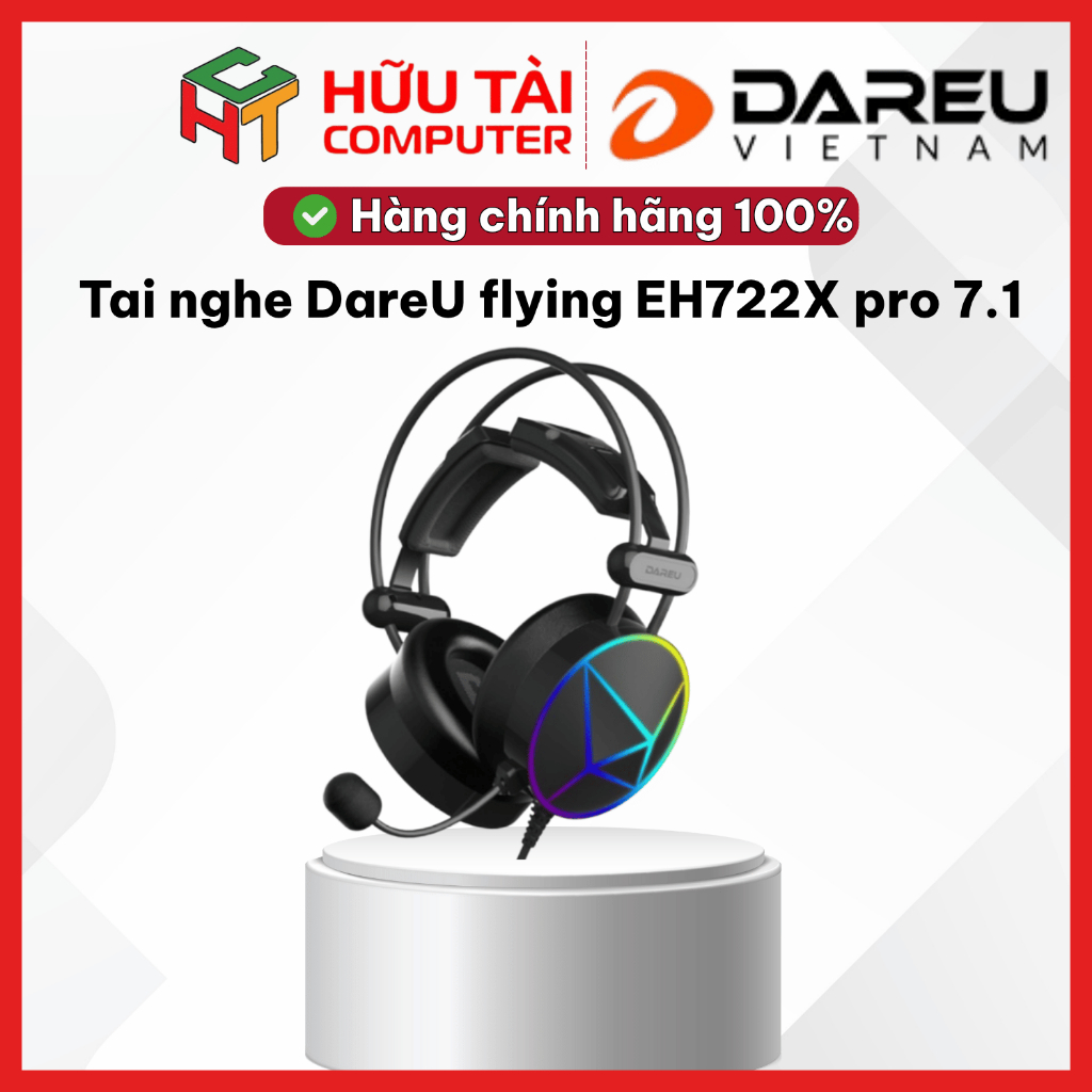 Tai nghe DareU flying EH722X pro 7.1 black