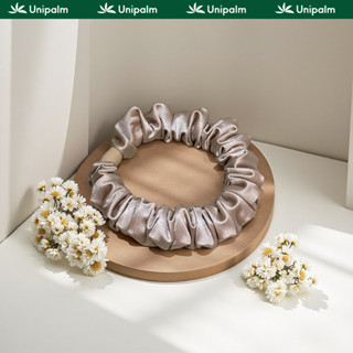  Scrunchie lụa cao cấp Unipalm dây buộc tóc vải lụa mềm mại chống gãy rụng tóc phong cách tinh tế 