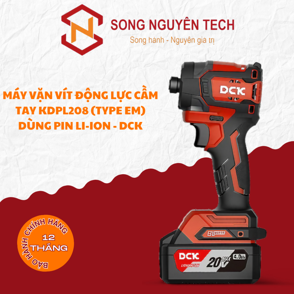 Máy vặn vít động lực cầm tay KDPL208 (TYPE EM) dùng pin Li-ion Thương hiệu DCK