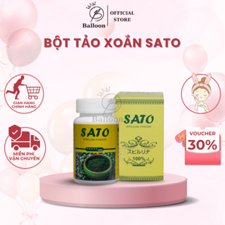  Tảo Xoắn Bột SATO Nhật Bản Tảo Cấy Chuyên Dùng Cấy Trắng Sáng Đẹp Da Cho Spa Và TMV 