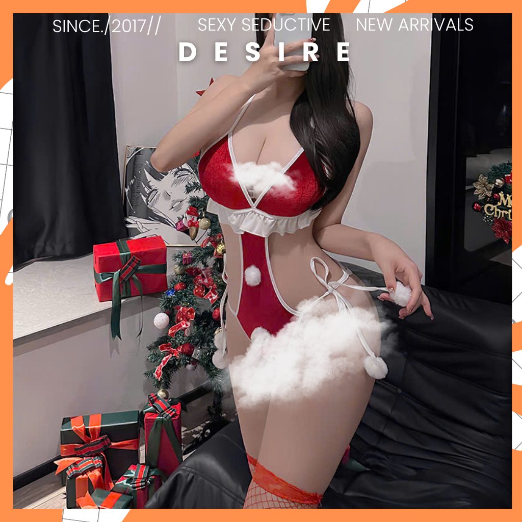 Bộ bodysuit chủ đề Giáng sinh Noel phong cách gợi cảm DESIRE STORE VN-8841