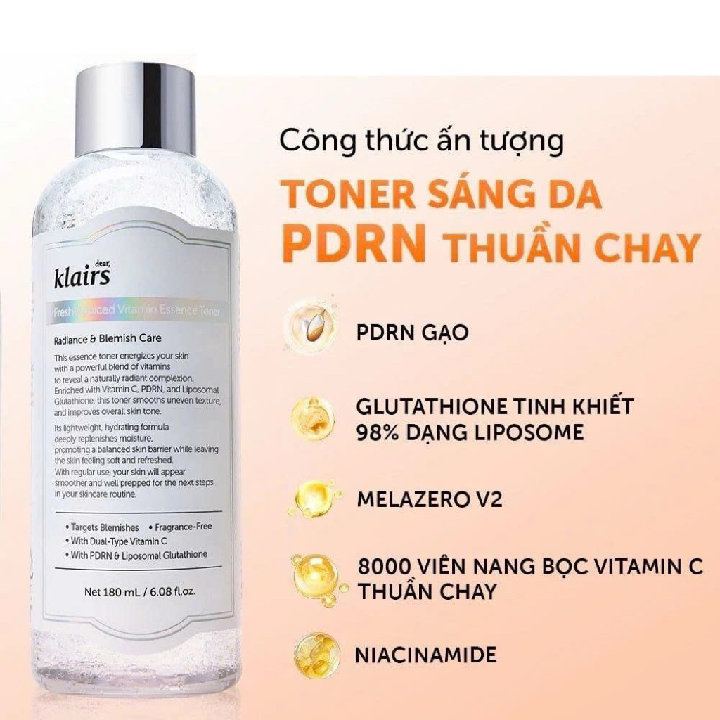 Nước Hoa Hồng Dưỡng Da Klairs Toner | BigBuy360 - bigbuy360.vn
