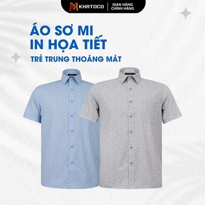 Áo sơ mi nam KHATOCO form Tailor Fit mềm mại hạn chế nhăn & bền màu mã 18510