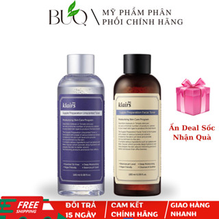  Nước Hoa Hồng Dear Klairs Supple Preparation Toner Chống Viêm Dưỡng Ẩm 180ml   Có Mùi Và Không Mùi   