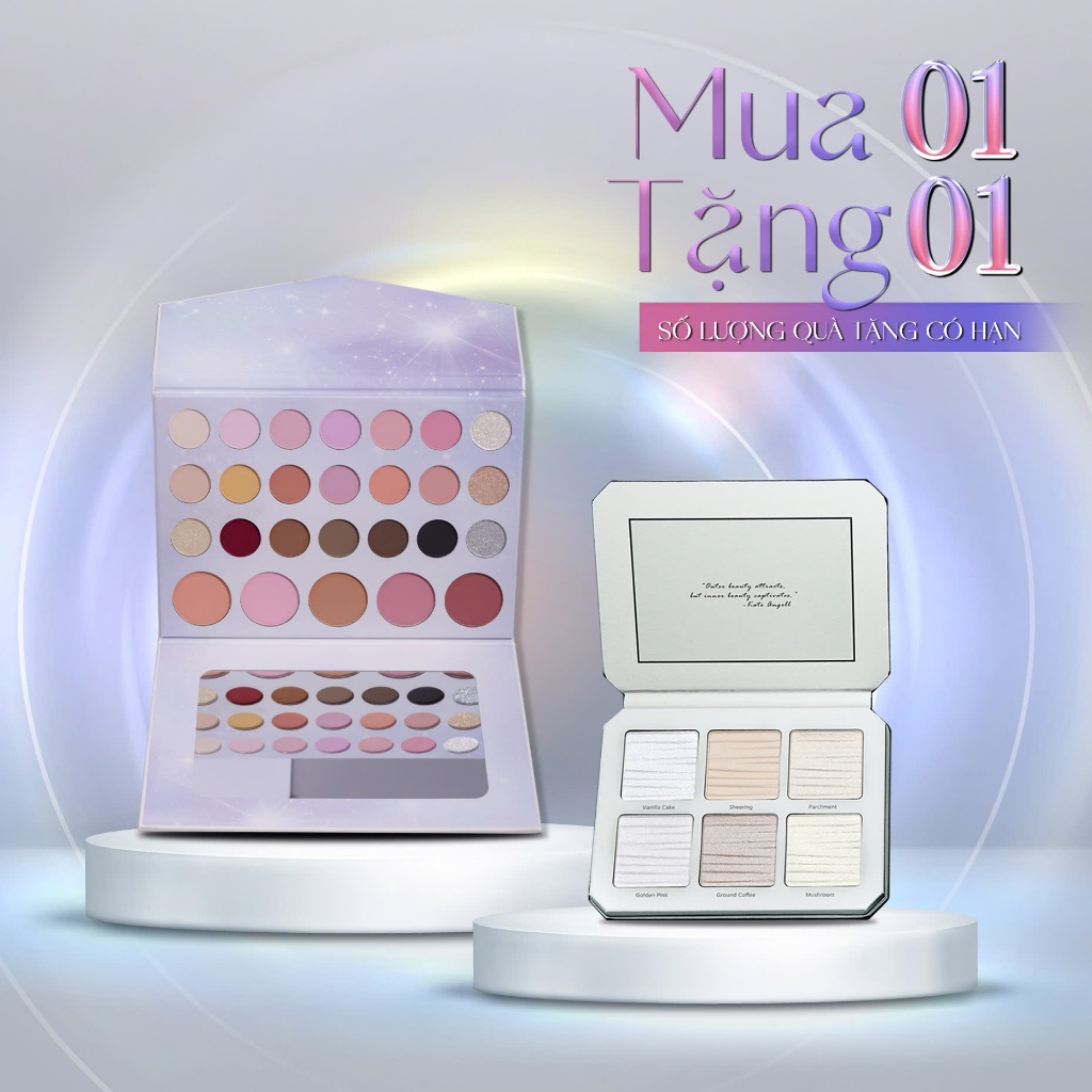   NEW  Bảng Phấn Mắt 26 Ô MC Make Color Luminous Elegent Palette 