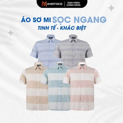 Áo sơ mi nam KHATOCO form Tailor Fit mềm mịn mát nhẹ & không nhăn mã 18512