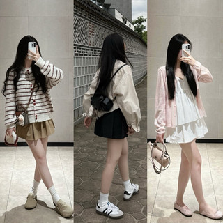   Steezy  Chân váy thô xòe cạp chun dây rút tag kim loại có quần bảo hộ chân váy thô nữ chân váy xoè - CV3170 
