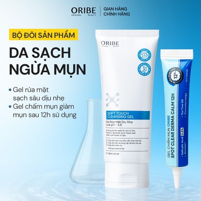 Bộ Sản Phẩm Sạch Da Ngừa Mụn Oribe Soft Touch ( Sữa rửa mặt 100gr + Chấm mụn)