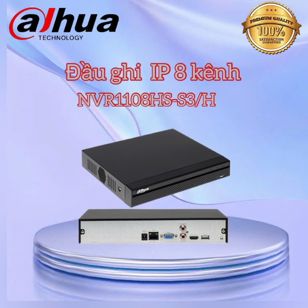 Đầu ghi hình IP 8 kênh DAHUA DHI-NVR1108HS-S3/H-VN ( CHƯA BAO GỒM Ổ CỨNG)