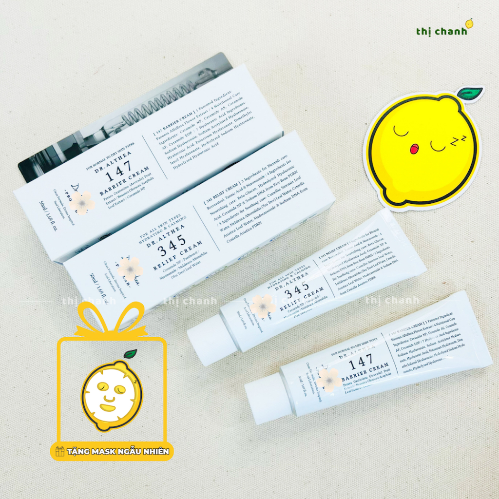 (Tặng mặt nạ) Kem Dưỡng Dịu Da DR.ALTHEA 345 Relief Cream / 147 Barrier Cream 50ml