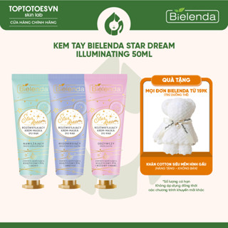   HÀNG NHẬP KHẨU  Kem tay Bielenda Star Dream Illuminating dưỡng ẩm trẻ hóa và bảo vệ da tay 50ml 