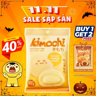   Mua 1 Tặng 1  Bánh Mochi Nhân Kem Phô Mai  Kimochi Cream Cheese  120g - Tặng 1 Gói Bánh Tiramisu 