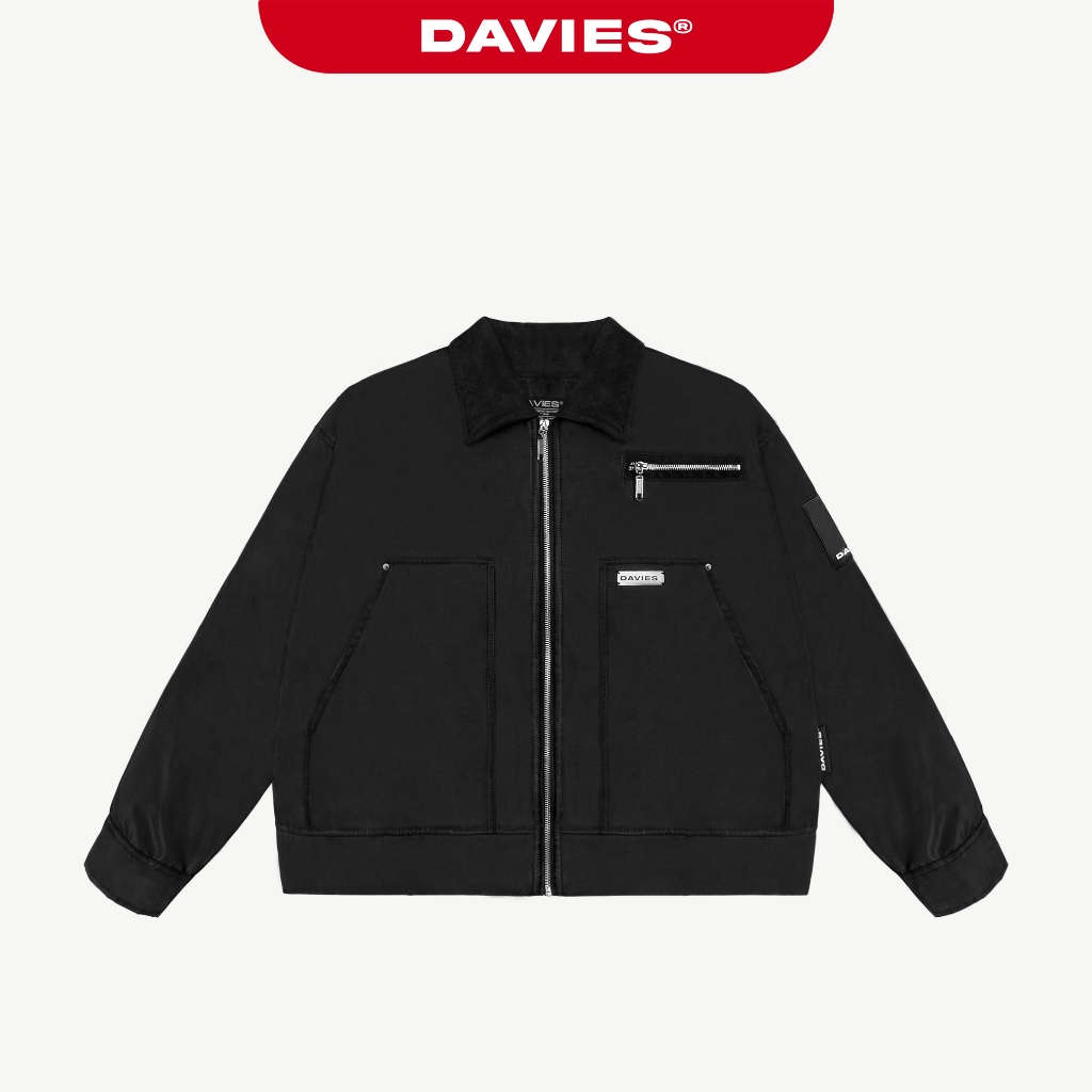 Áo khoác croptop nữ nam DAVIES dù Protex chống nước thiết kế đường cắt ấn tượng Ticke Classy Jacket 