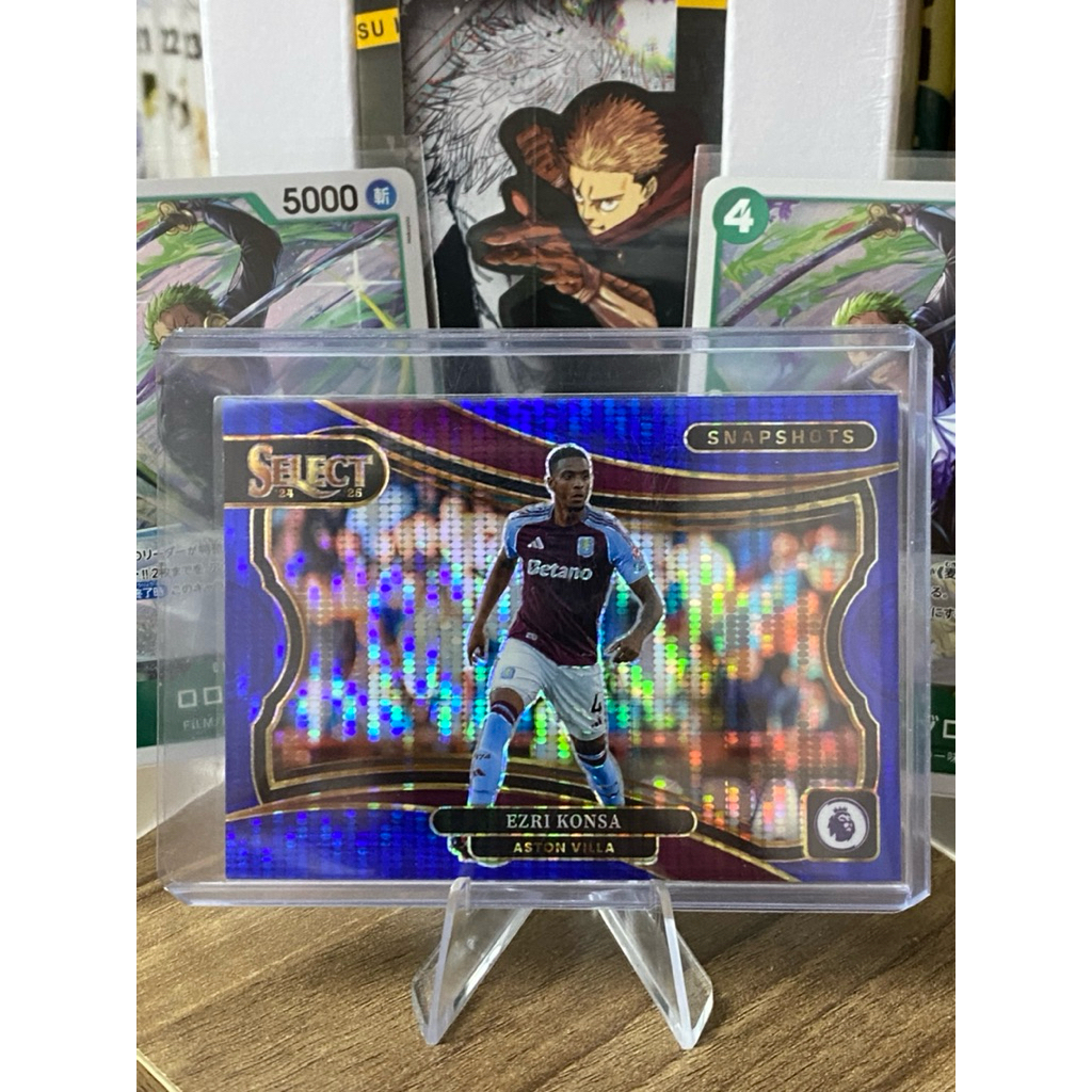 [TÂN BINH ARSENAL-SNAPSHOTS PARALLEL HIẾM]Thẻ Cầu Thủ Ezri Konsa Panini Select Prizm EPL 2024-25 Ast