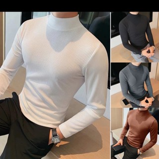  Áo len TĂM giữ nhiệt Nam Nữ cổ 3 phân  áo len dài tay nhiều màu dáng gọn gàng dễ phối 