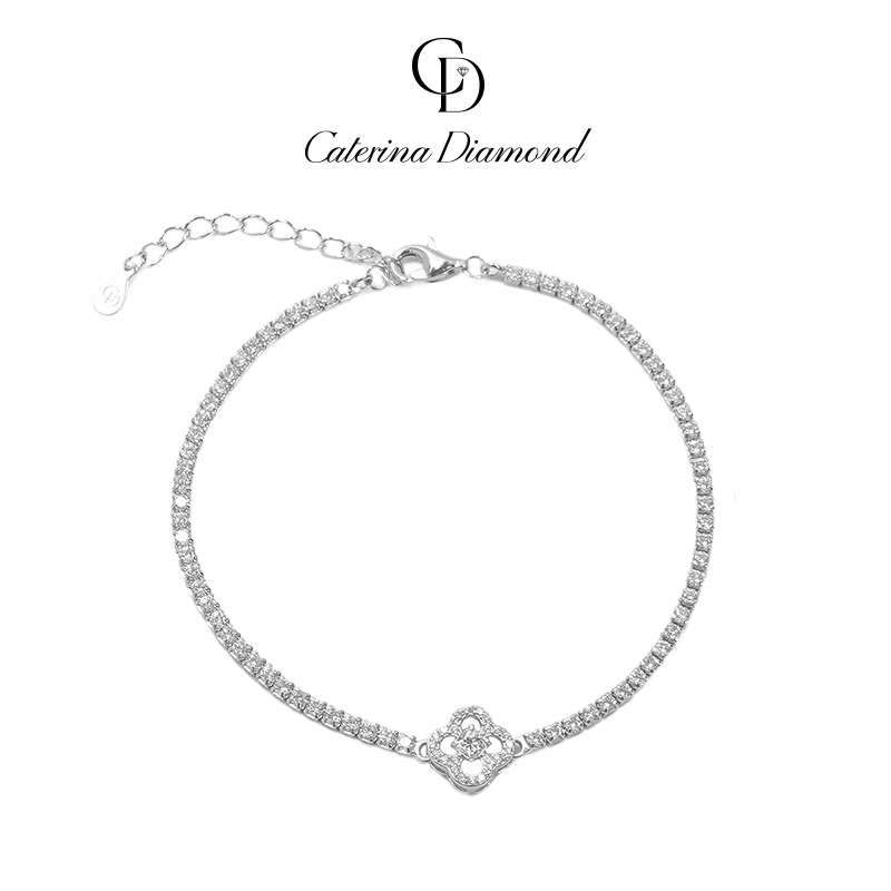 Vòng tay Kim Cương Moissanite Caterina Diamond Four-Leaf Clover DB018