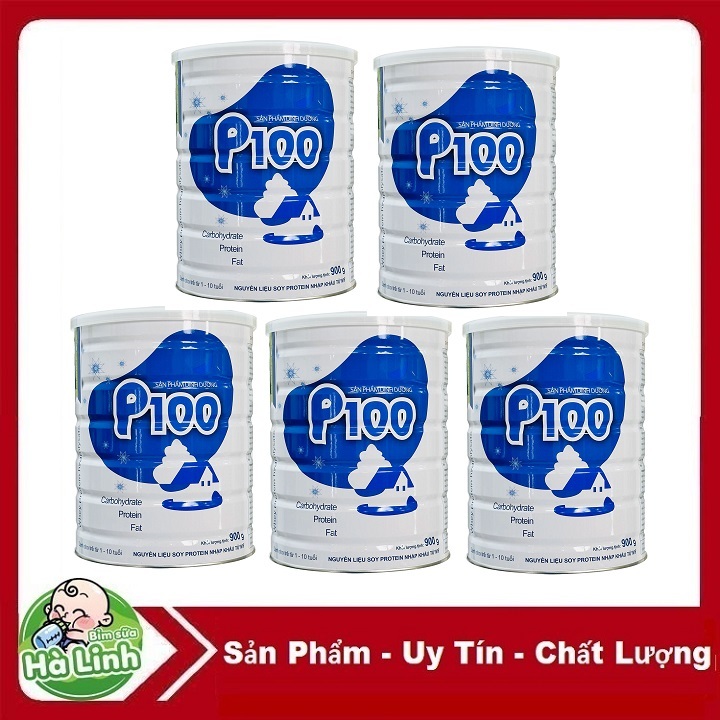 Combo 5 Lon Sữa P100 900g [Date 10/2027]