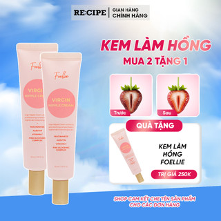   CHE TÊN  Kem Làm Hồng Vùng Kín Nhũ Hoa FOELLIE Dưỡng Hồng Ti Giảm Thâm Nách Khử Thâm Đầu Gối 30ml 