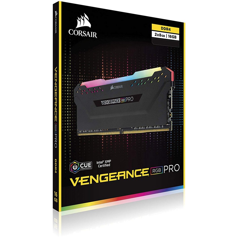 Kit Ram Máy Tính Corsair Vengeance RGB Pro 16GB (8x2) 3000Mhz DDR4