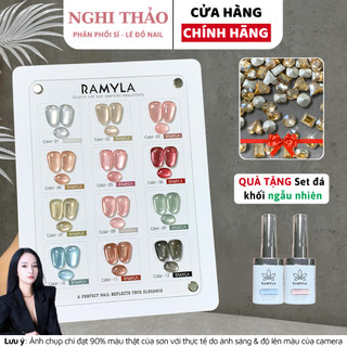  Set sơn gel mắt mèo thạch anh RAMYLA 12 màu Nghi Thảo Nails 