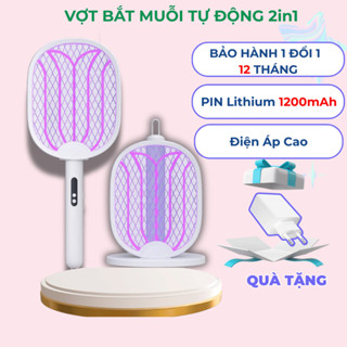 Vợt muỗi kiêm đèn bắt muỗi 2 trong 1 bắt muỗi hiệu quả gấp gọn tiện lợi an toàn khi sử dụng